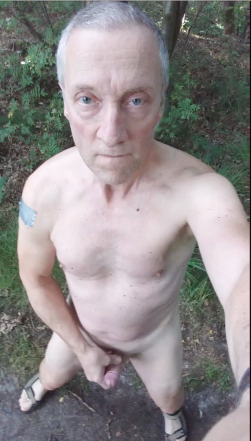 grandpa exhibitionist random public outdoor cruising cumshot #25