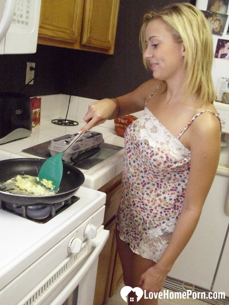 My wife really enjoys cooking while naked #24