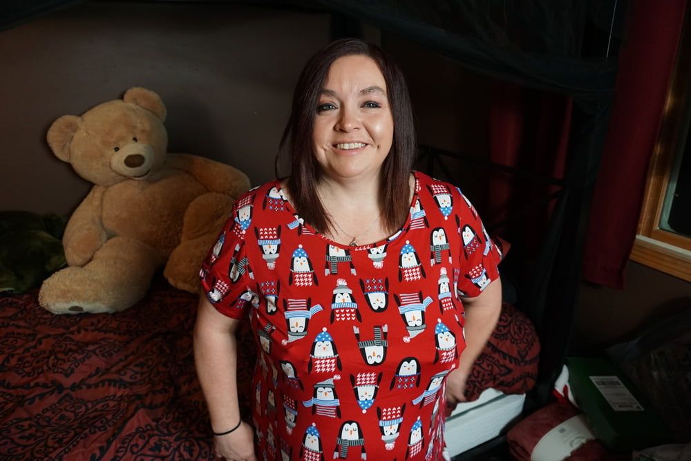 Sexy BBW Christmas Jammies Photoset #52