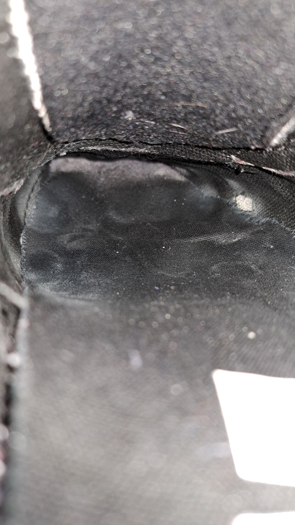My girlfriends sweaty toeprints in her stinky shoes