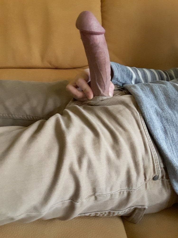 Big cock out of pants #4
