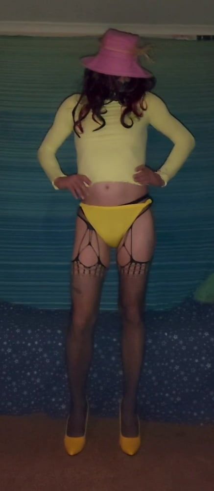Yellow lil fuck toy shorts  #30