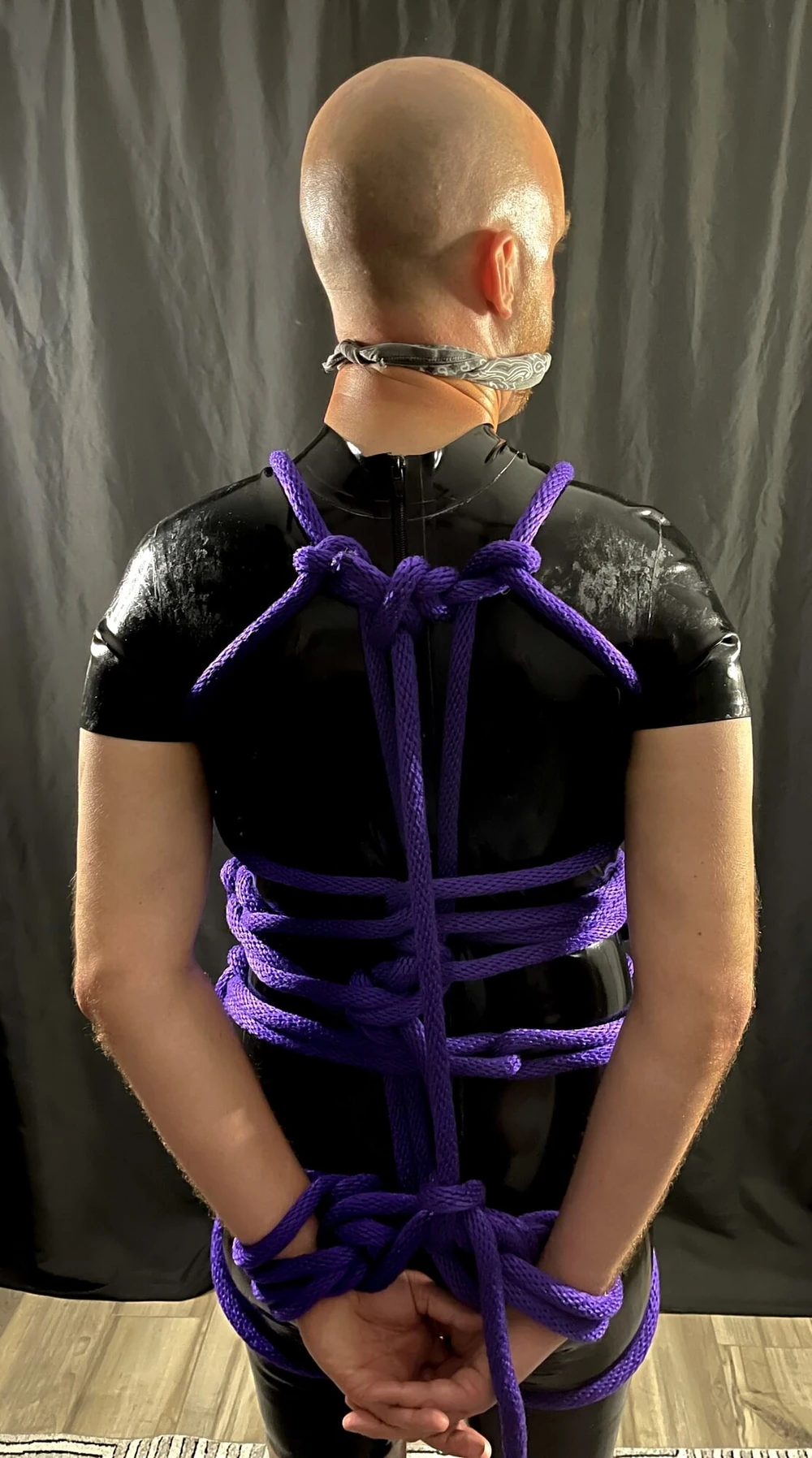 Tied up Rubber gimp  #14