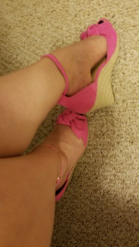 Playing in my shoe closet pretty feet heels flats milf  wife #53