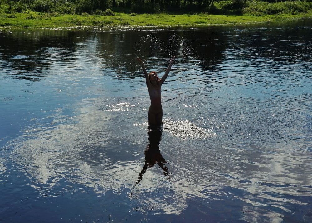 Playing in river #36