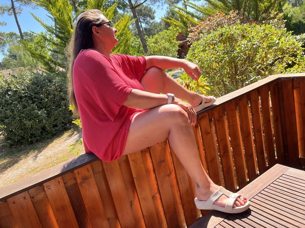 Shaved pussy at the cottage #13