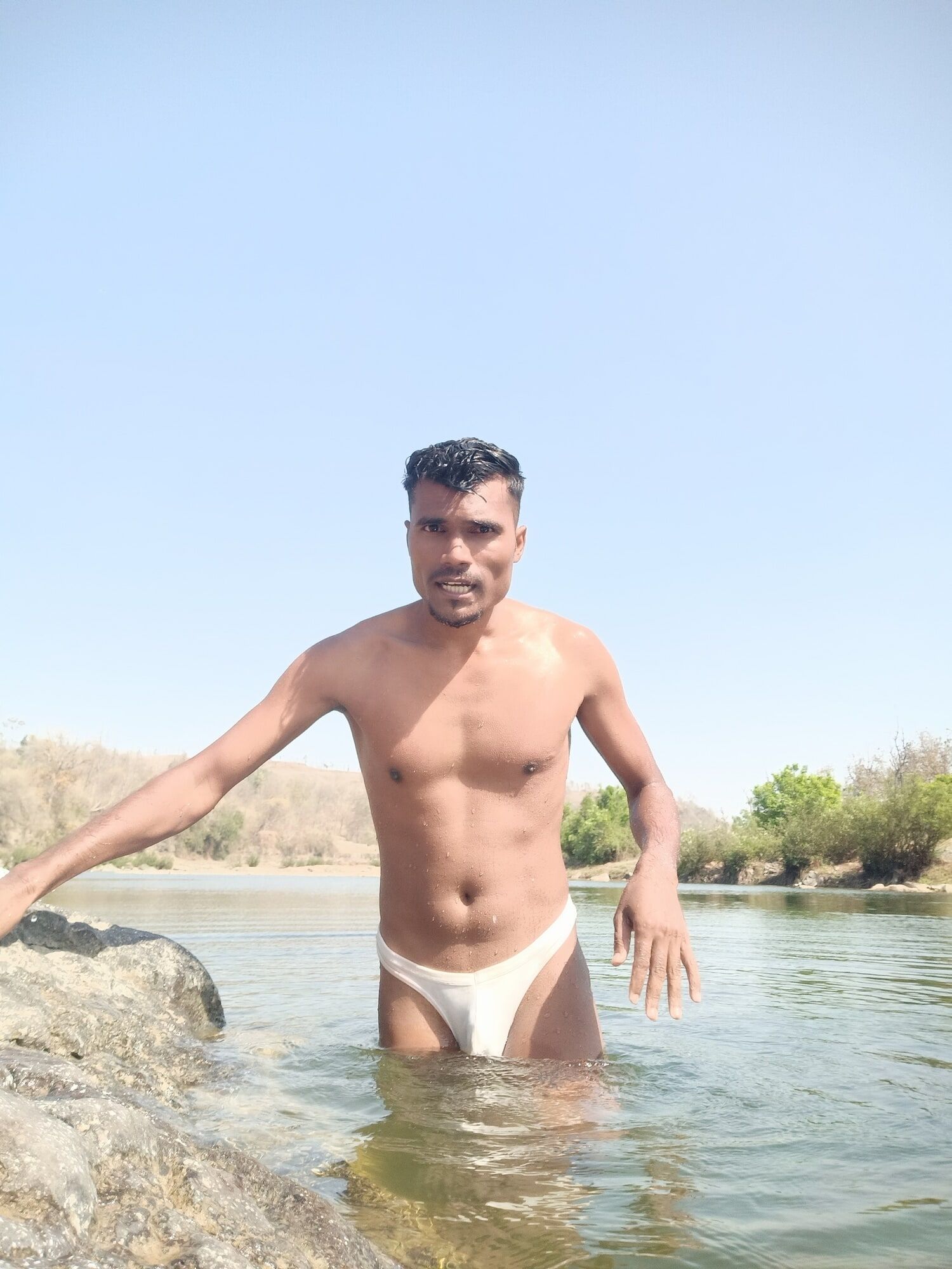 Sanju gamit on river advanture hot and sexy looking in man  #59