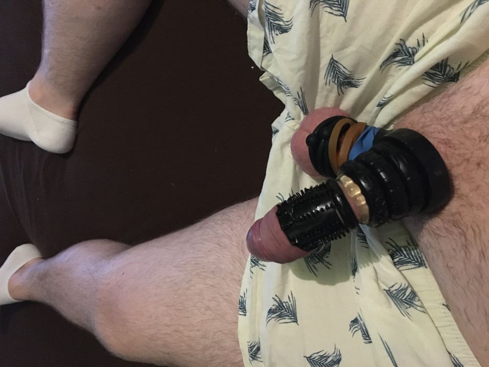 Cock Bondage With Rings Cocksleeve And Rubber Bands #57