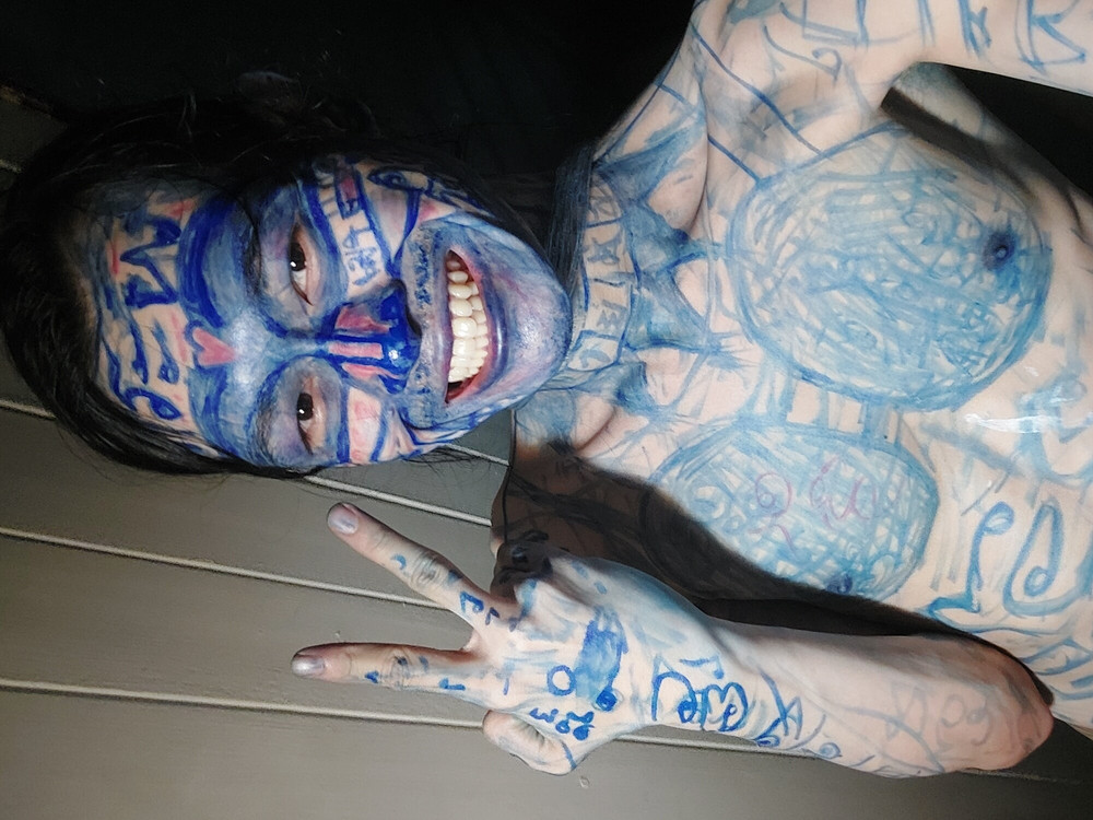 blue clown #8