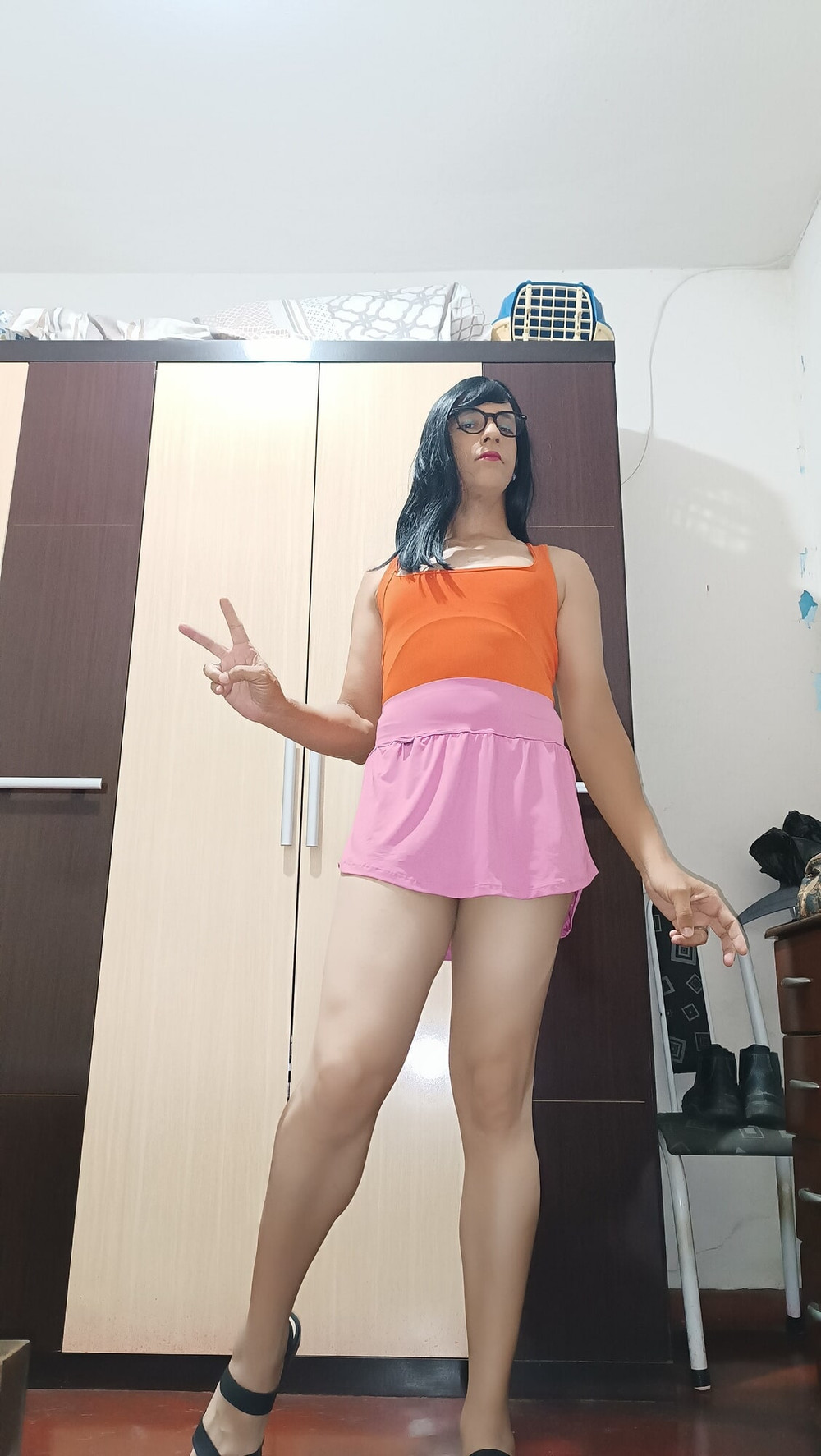 Sakura Bodysuit Orange And Dresser Pink  #11