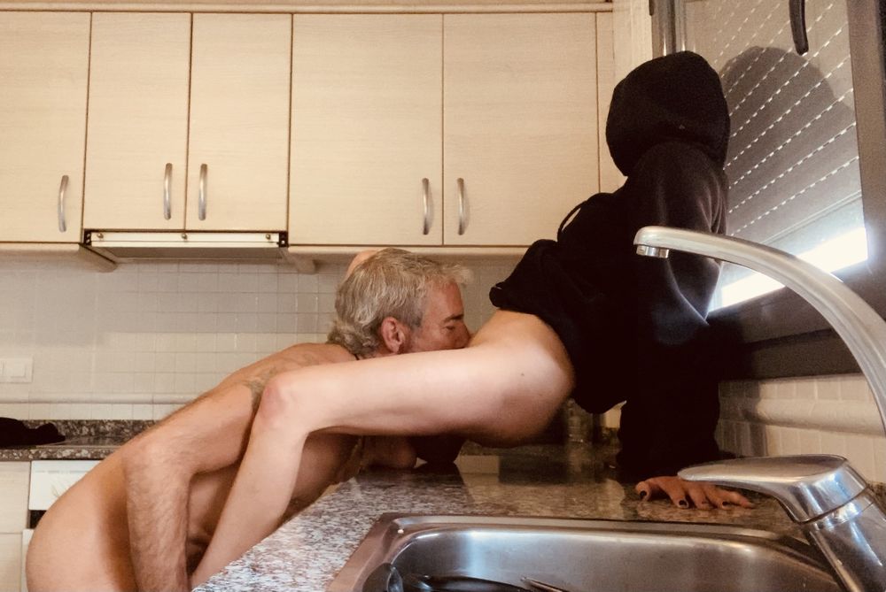 LITTLE BLACK HOOD FUCKING IN HER KITCHEN #26