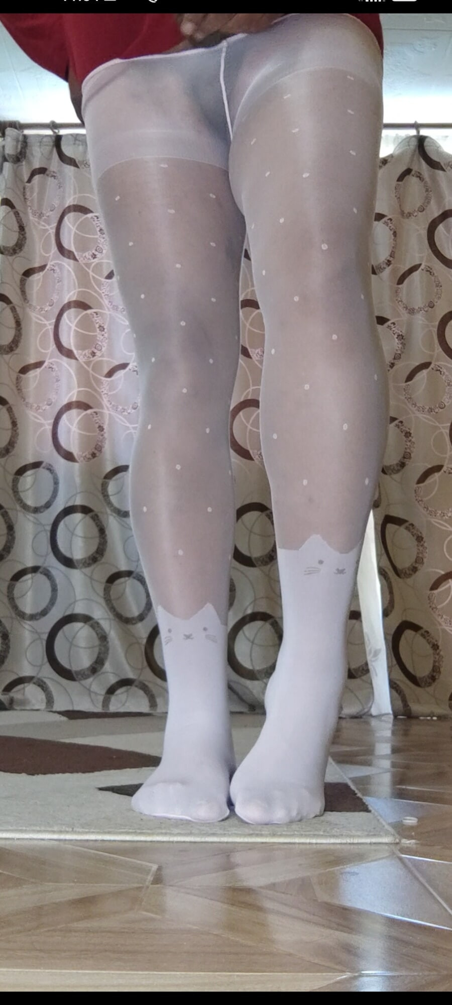 White pantyhose for teen