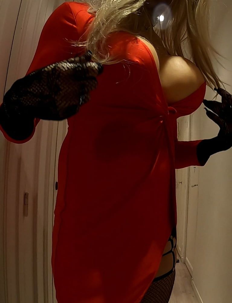 Anal in red dress #37