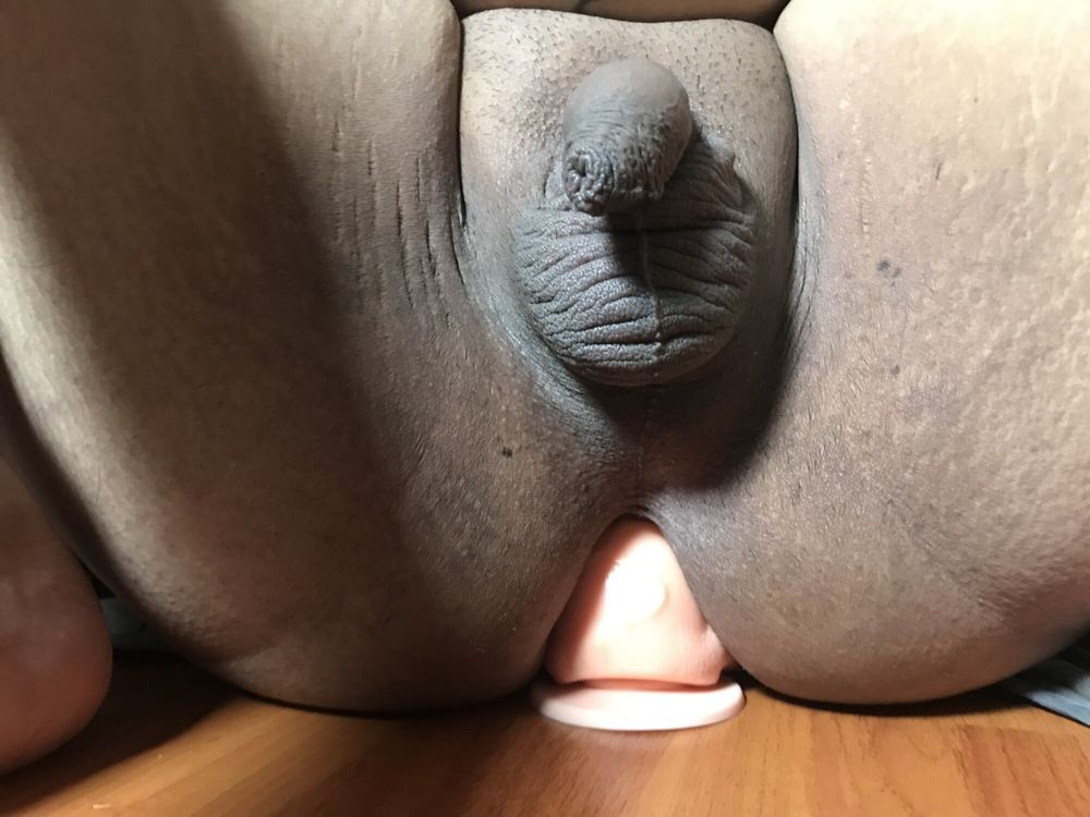 Small dick chubby Amateur anal dildo #8