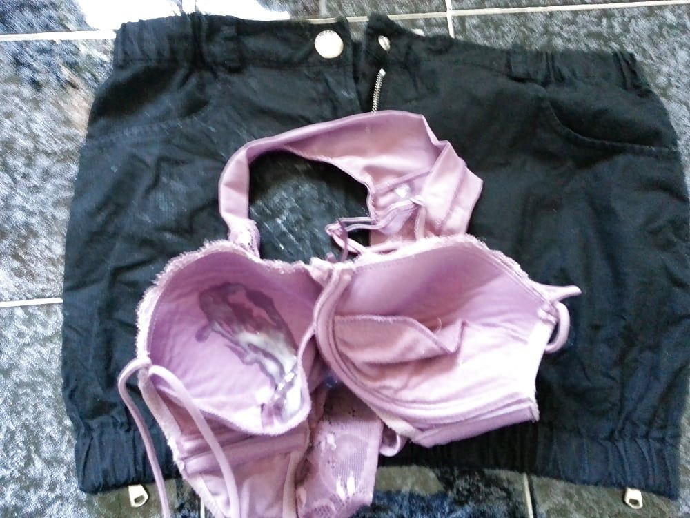 Miniskirt panty and bra #11