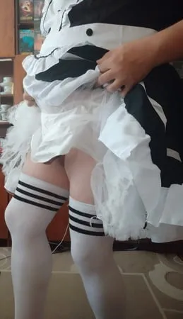 sissy maid aleksa dressing and undressing         