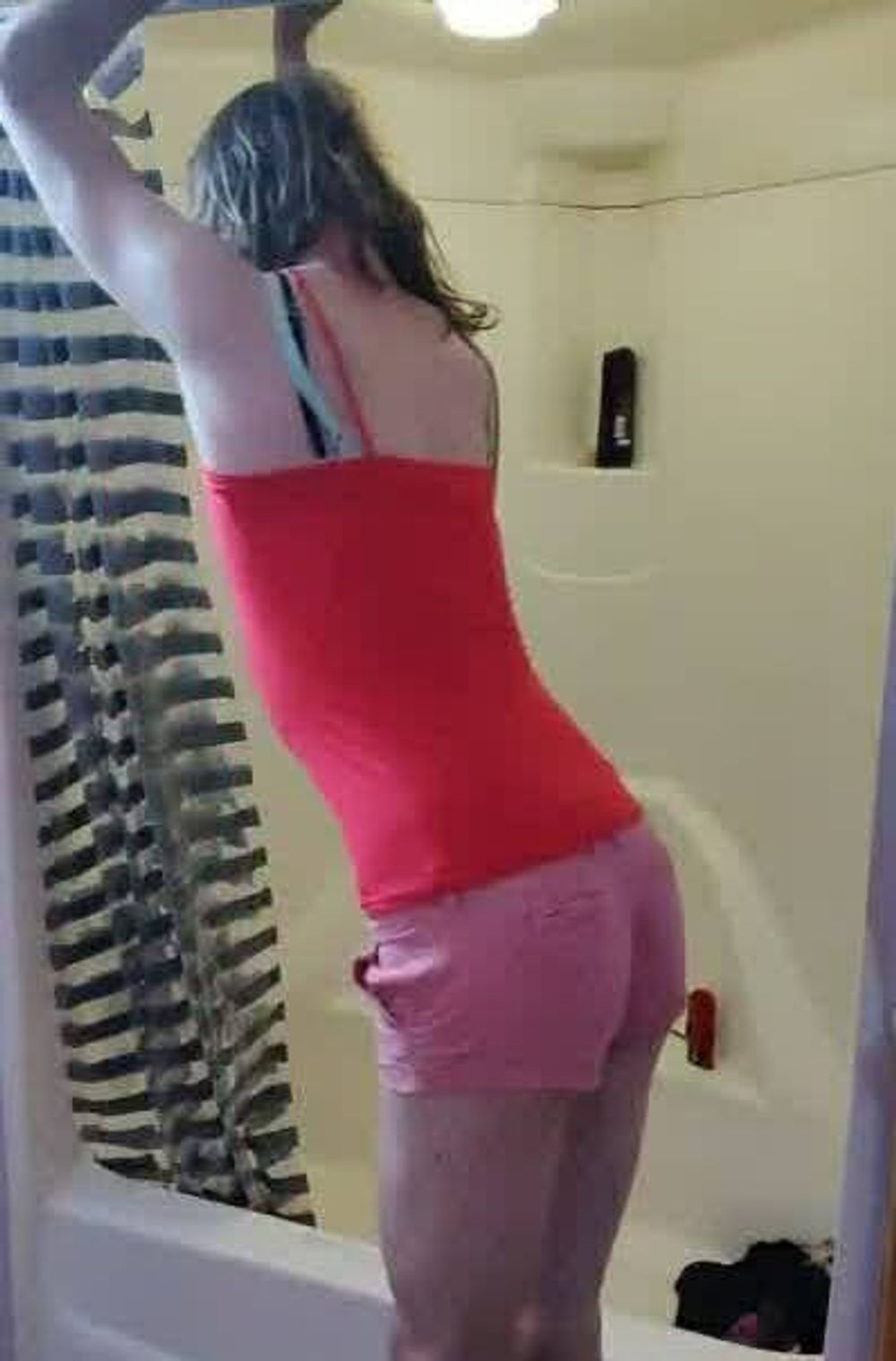 Mostly ass shots trying on clothes #30