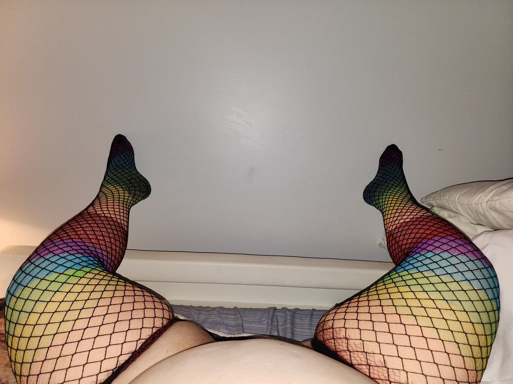 Wet Cookie Jar and tits in fishnet #2