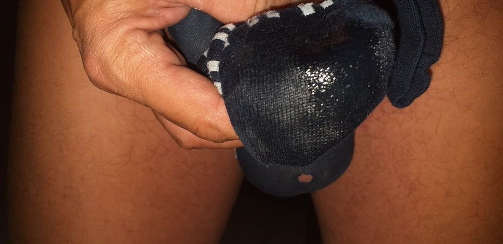 Dick, Socks and my Cum #34