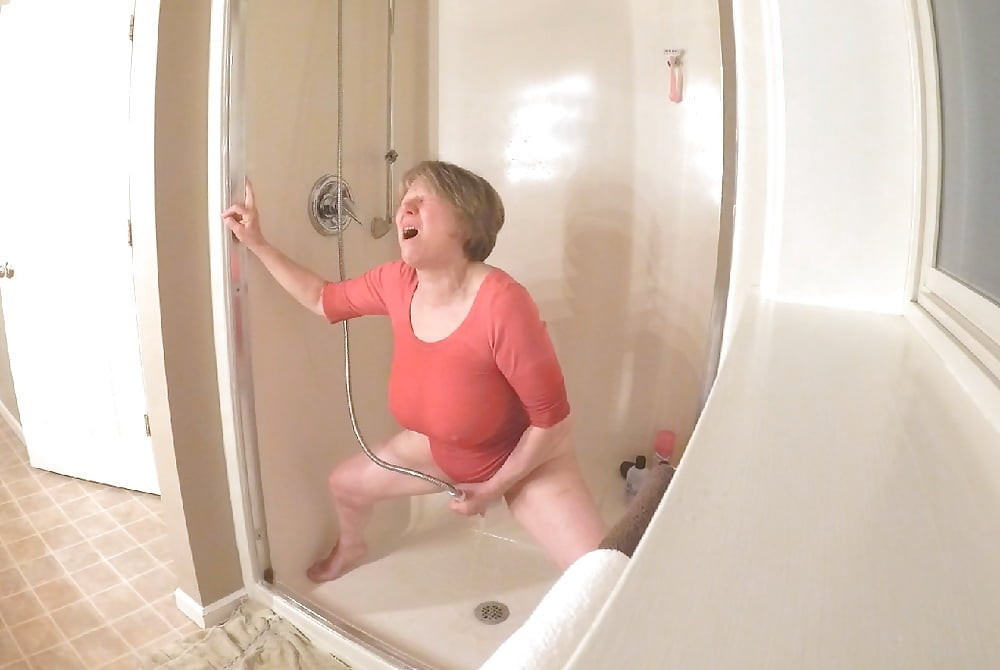 GILF masturbates in wet t-shirt #47