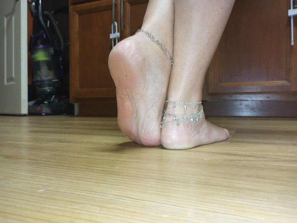 My girls feet in the kitchen #12