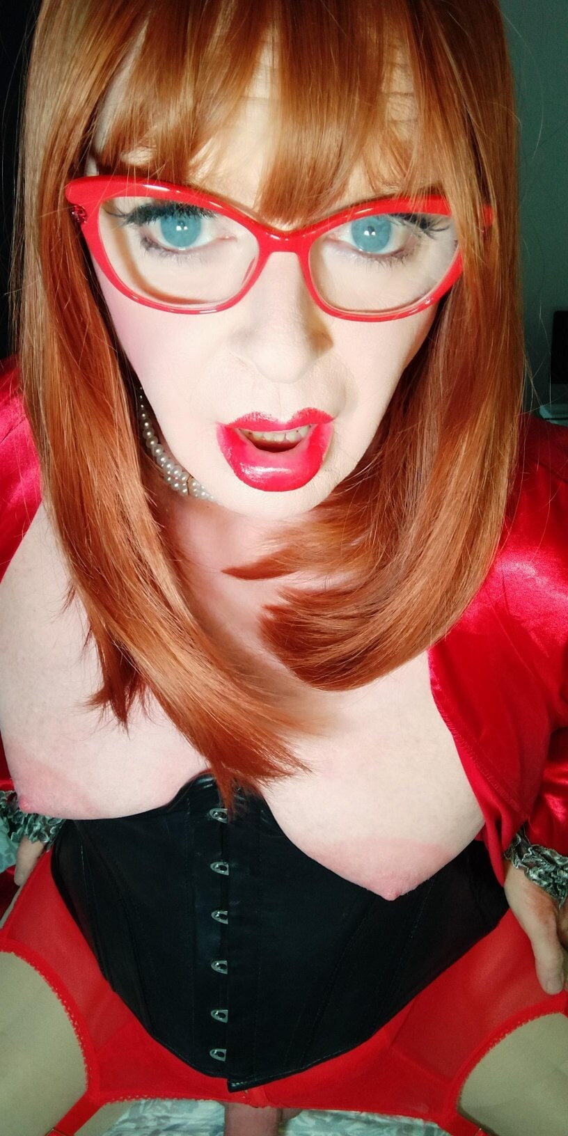 Crossdressing redhead  #47