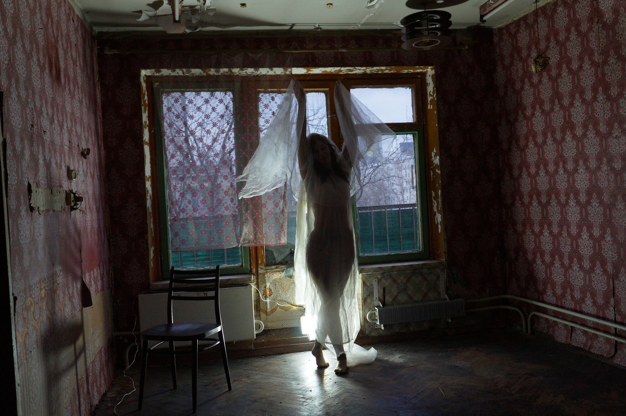 Ghost in a-maj in abandoned House #48