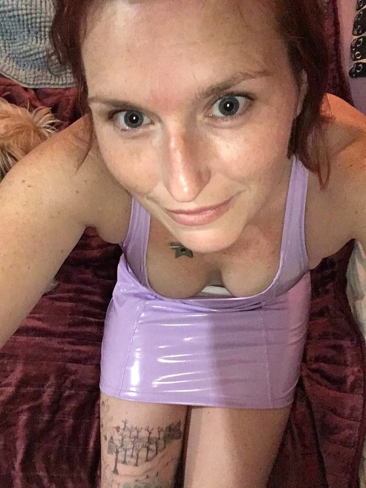 Purple PVC sundress  #34