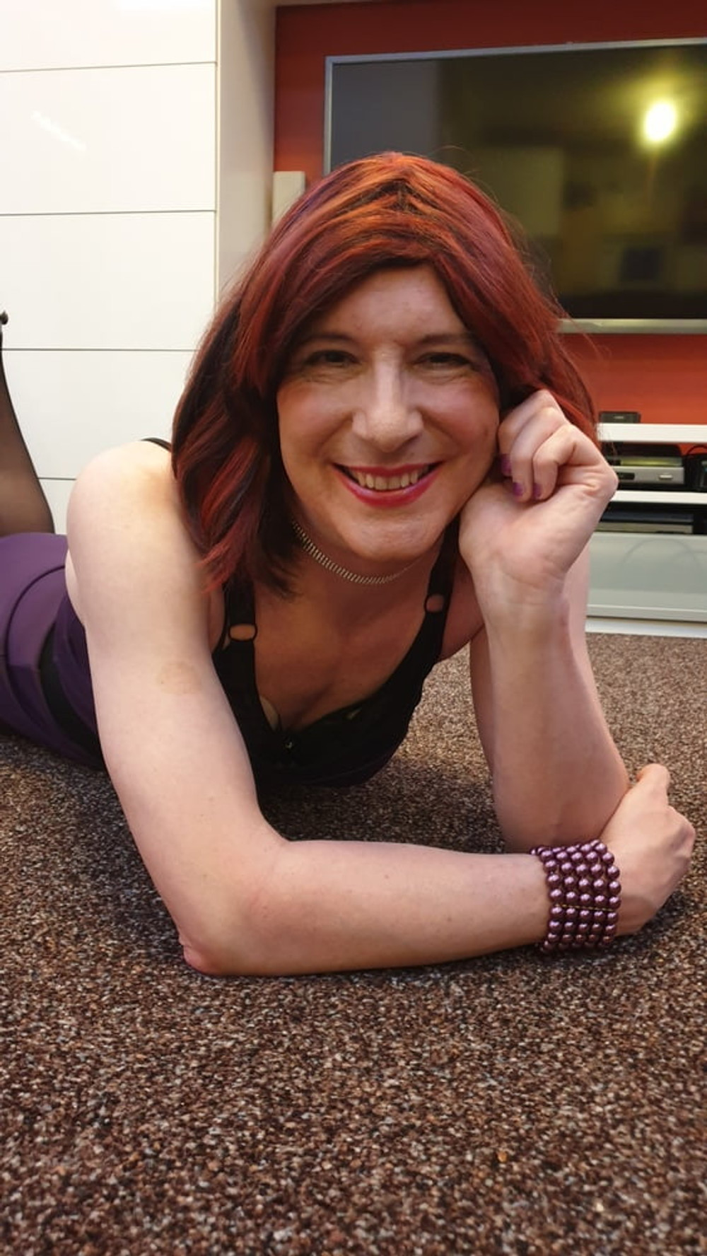 TGirl Slut Lucy the purple poser #48