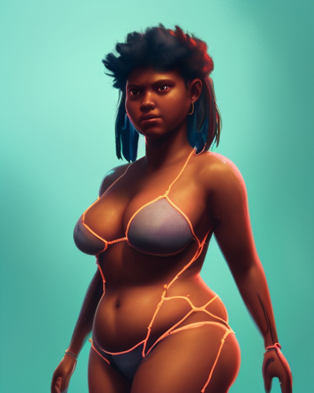 Wave 01: A.I. generated black females  #31