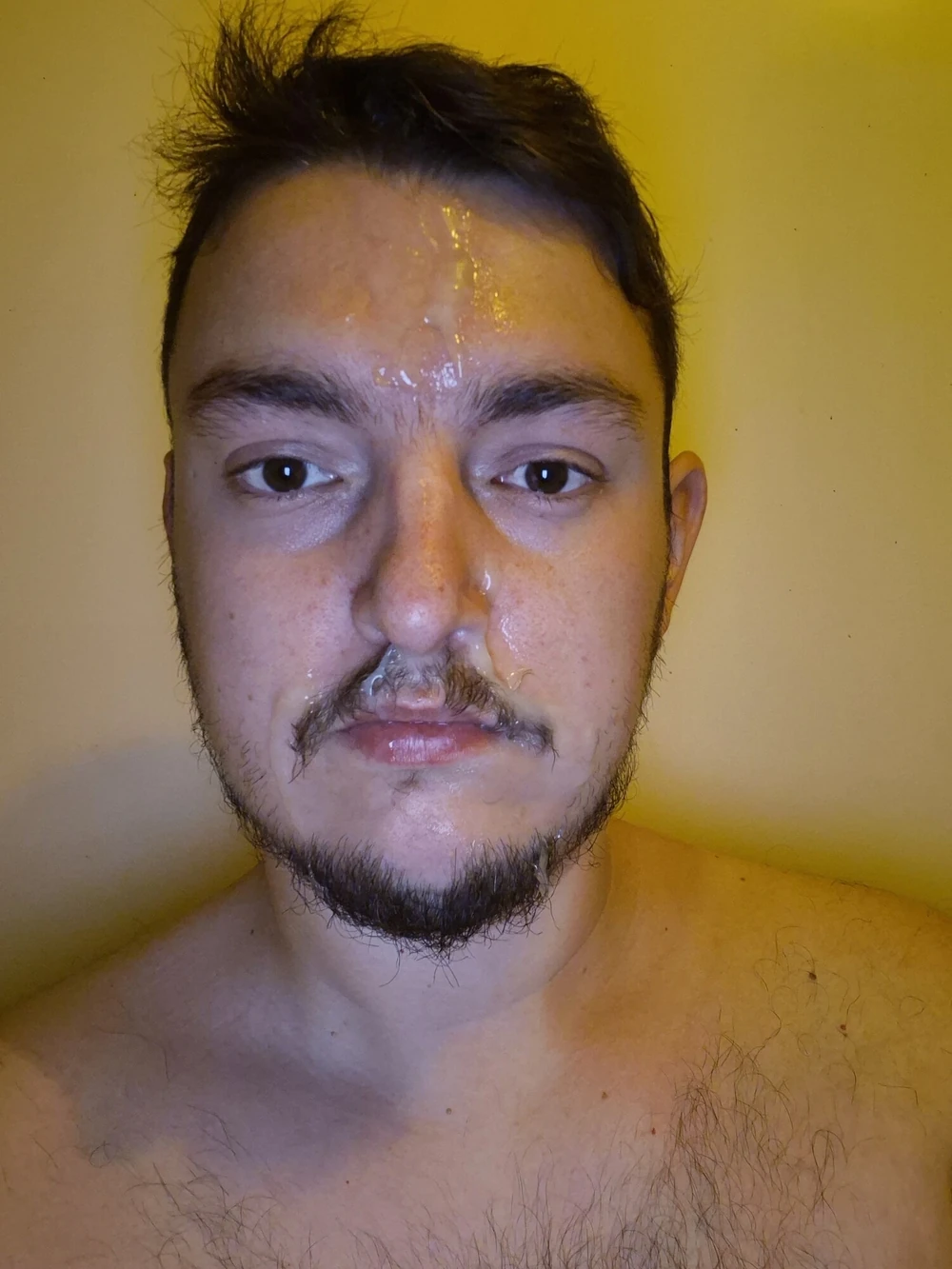 my face covered in cum #2