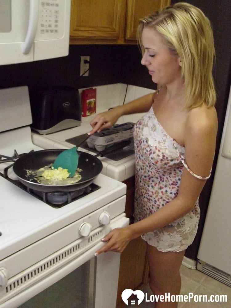 My wife really enjoys cooking while naked #25
