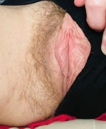 black panties reveal hairy pussy american milf            