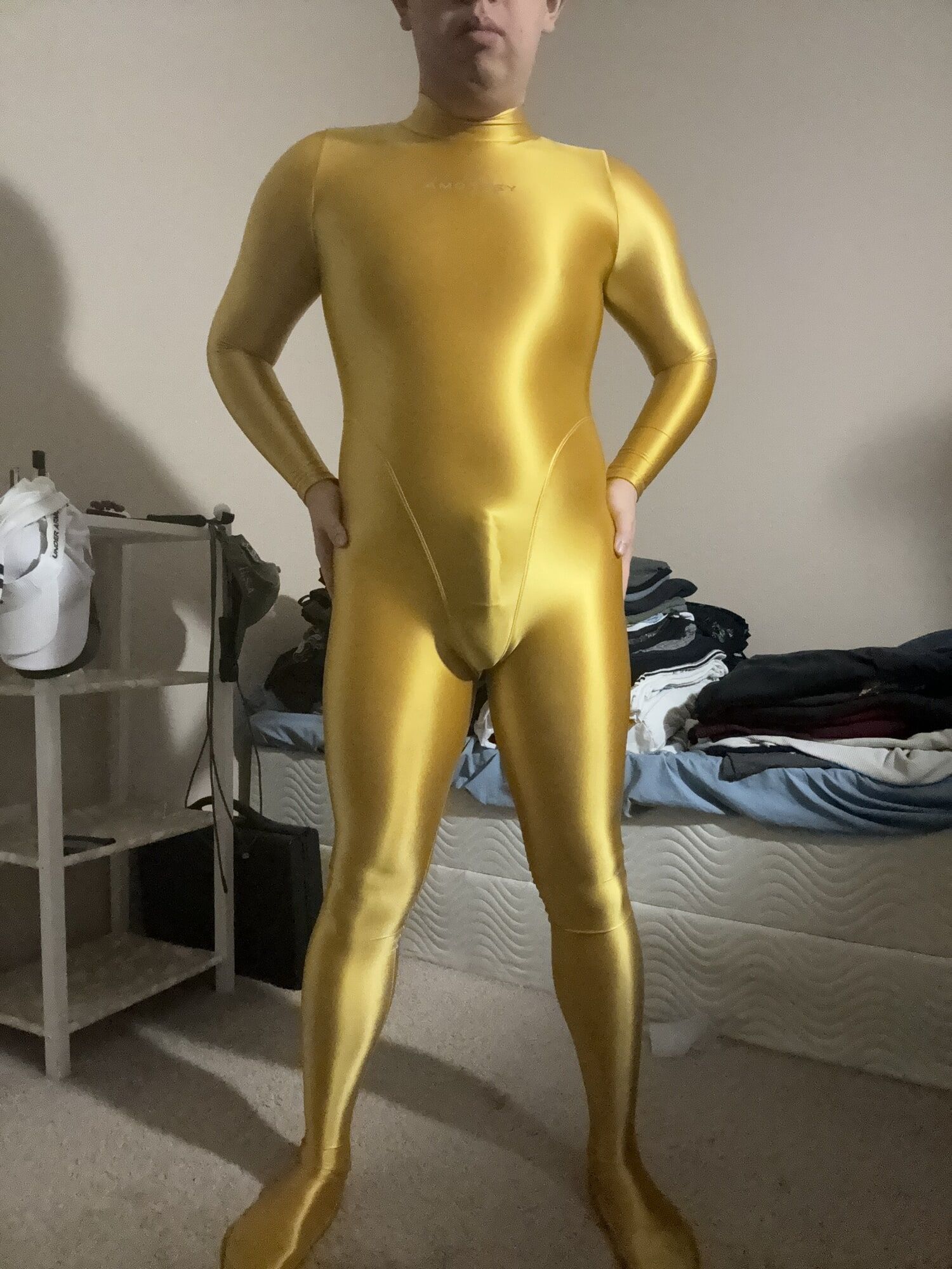 Yellow Gold Amoresy Spandex Suit #2