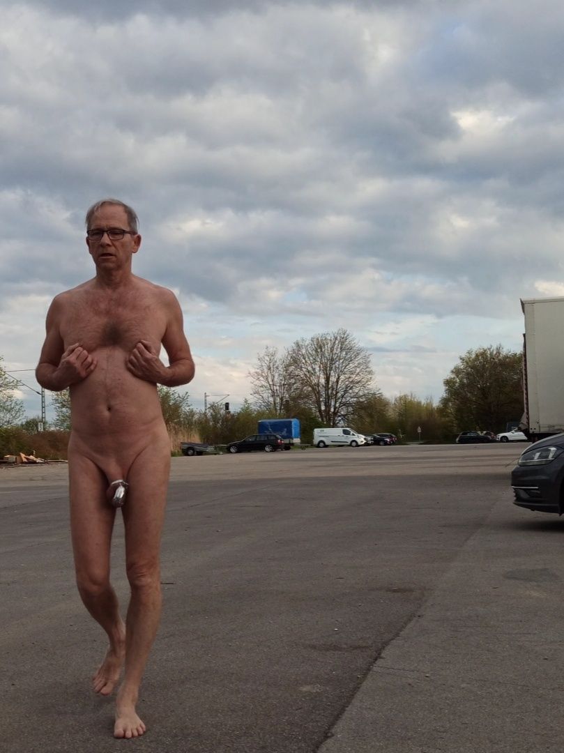 Naked at the parking space  #10