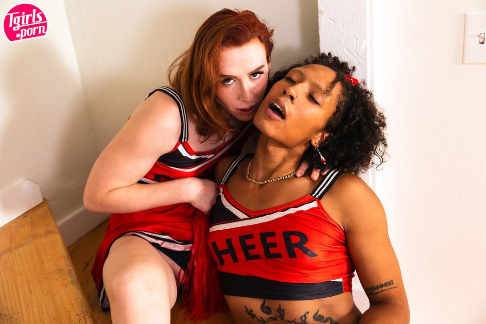 TGIRLS.PORN: The Lesbian Cheerleader Squad #3