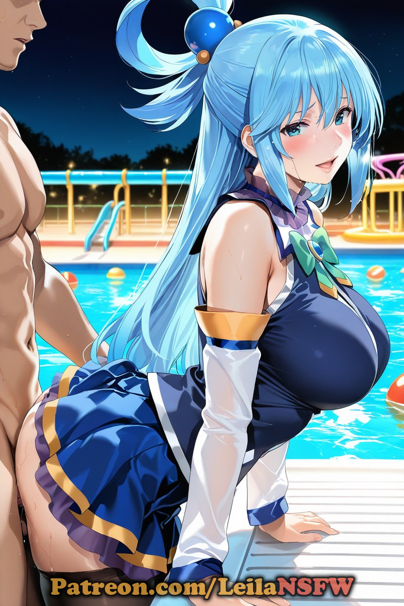 Aqua The princess Waiting For you At the Pool Is Very Horny #5