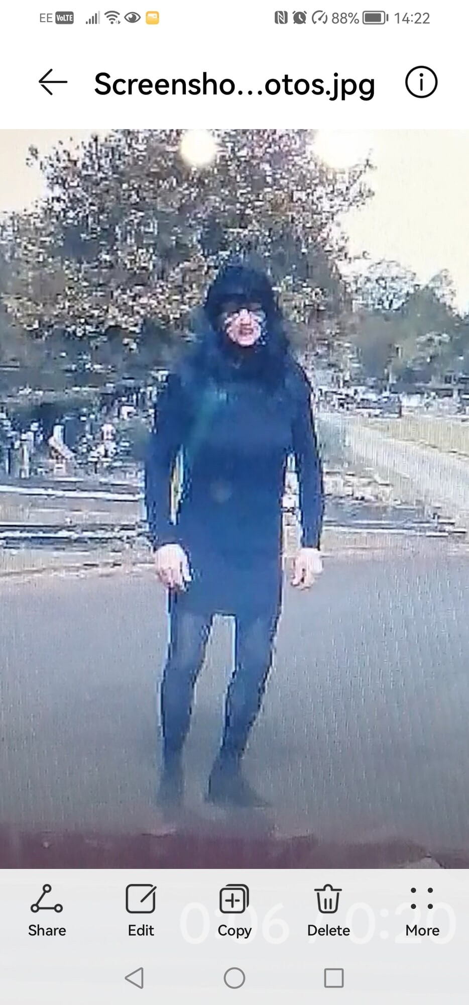 Out walking dressed up