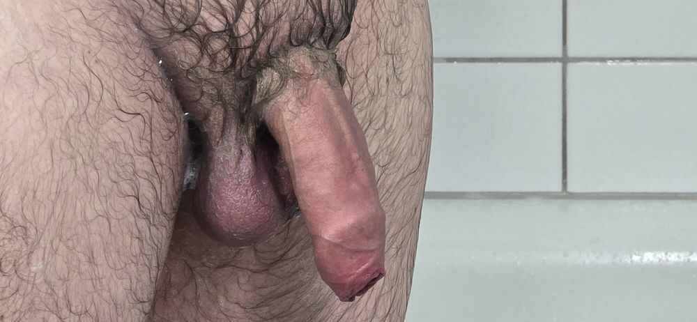 I had to clean my really dirty hairy uncut cock very intense #21