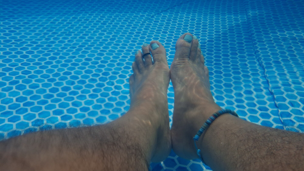 My feet under water #10