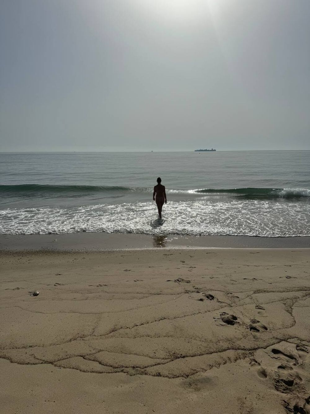 My wife on the beach #3