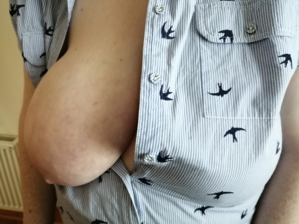 One tit out