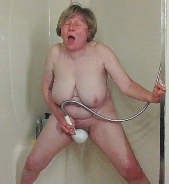 Mature MarieRocks tests a new shower sex toy #29