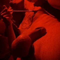 A night with red light