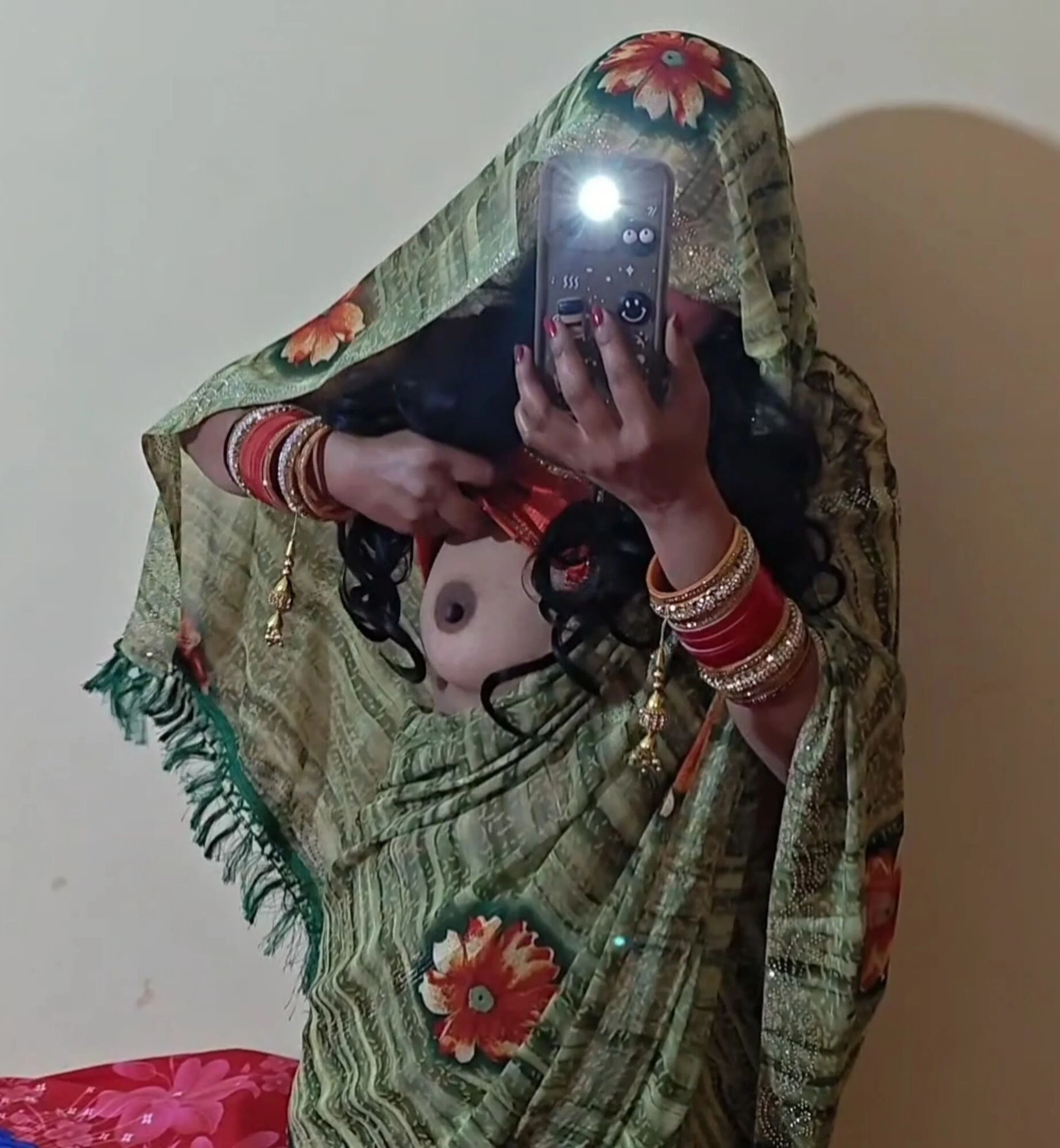 穿着纱丽服的性感照片