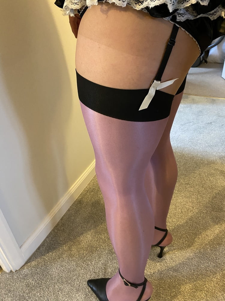 Purple stockings and lingerie #22