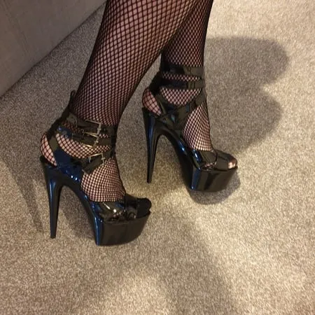 Black high heels