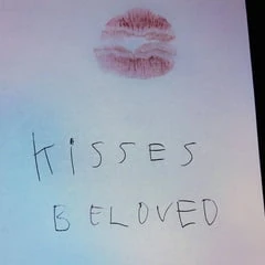 a kiss in a letter