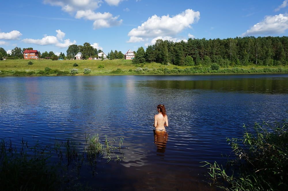 Green Shawl Volga-river #8