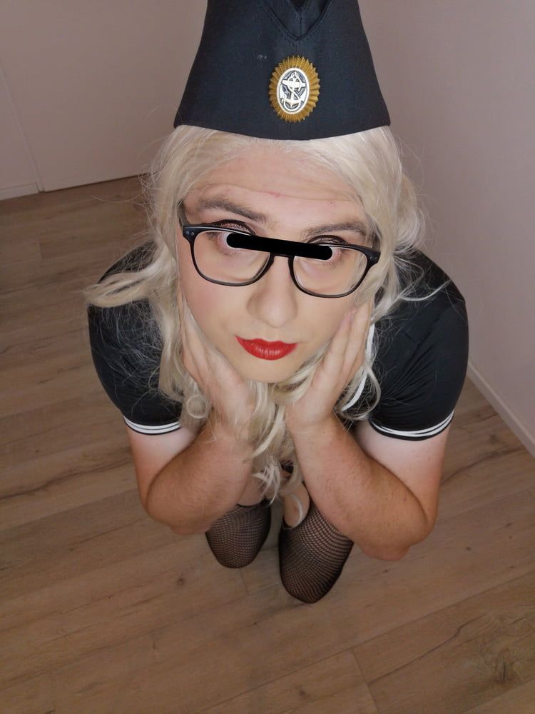 Blonde Sissy Marine Officer reporting for duty #15